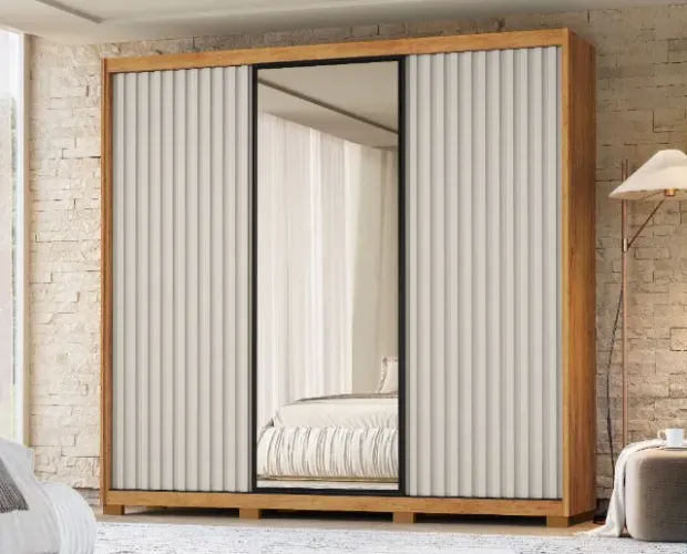 ROUPEIRO COM PORTAS RIPADAS, MONTAGEM GRATUITA!!