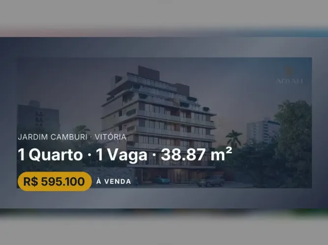 Studio Moderno com Garden Privativo em Jardim Camburi - Oportunidade Única!