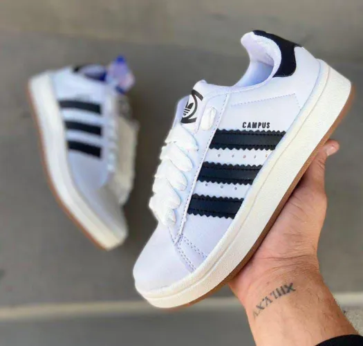 Adidas Campus 00s White & Black | Silhueta Robusta, Couro Premium e Estética Y2K Clean<br>