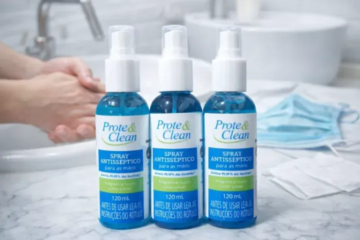 Spray Antisséptico - Prote & Clean para as mãos - 120ml (3 unidades)