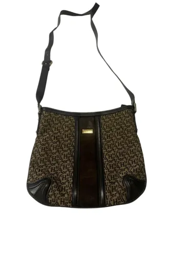 Bolsa Victor Hugo Original Crossbody Lona Monograma VH com Camurça ? Impecável
