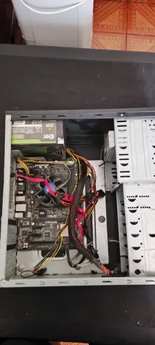 Computador placa mãe h110-M + processador com imagem integrada I3-7100 com fonte 500w