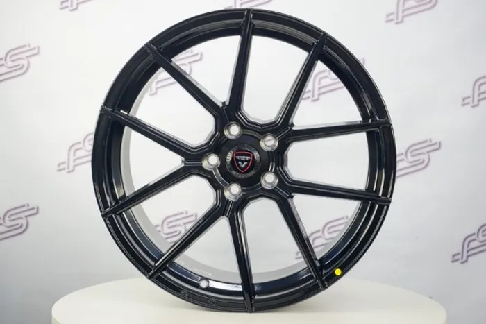 Rodas Vittoria San Diego Preto Semi-Brilho 5x112 - 19x8,5 aro 19 tala 8,5