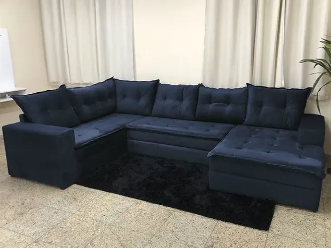 Sofá Canto com Chaise Design Moderno a64