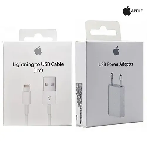 Kit Carregador de iPhone 5w Original (Apple)