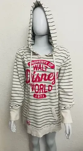 Moletom Disney Parks Tamanho Gg Branco Listrado Bom Estado