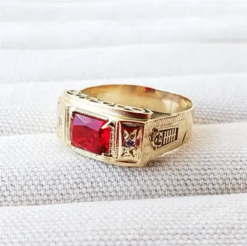Anel de Formatura para os Advogados em Ouro 18k
