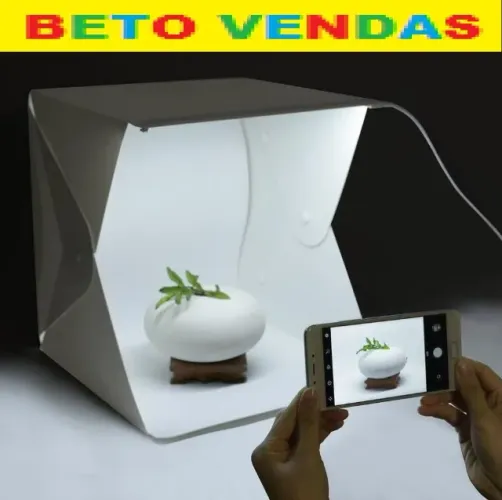 Mini Estudio Fotografico Com Iluminaçao Em Led