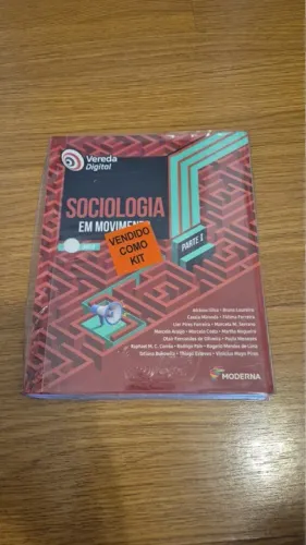 2 livros de Sociologia em Movimento - Kit Completo - Parte 1 - Vereda Digital