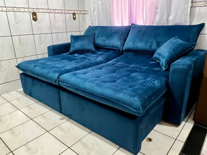 Sofá vira  Cama Confortável Estiloso