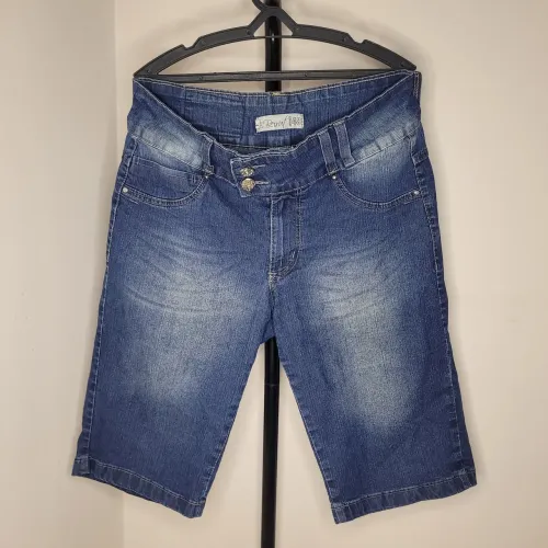 Bermuda Feminino jeans - Tamanho 48