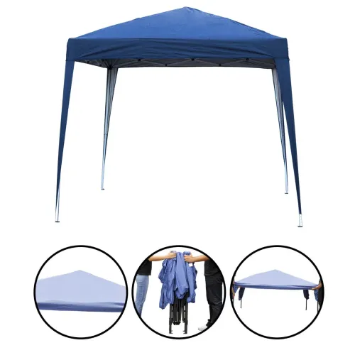 Tenda Gazebo Articulado Dobrável 3x3m Azul Escuro