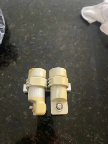 Kit Lnb Carona Haste Aluminio Com Regulagem Individual evolution ultra branco 2 saidas