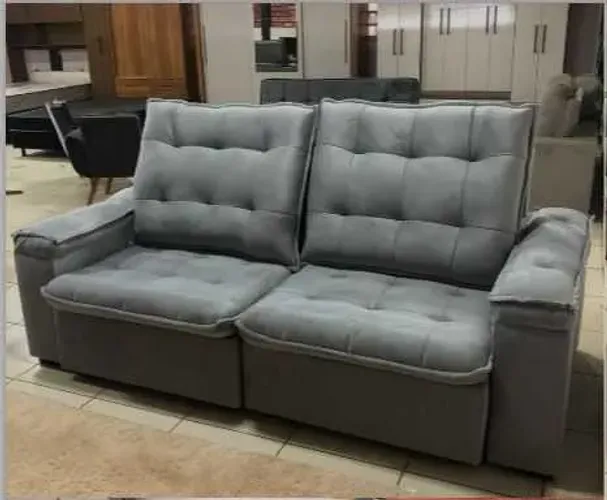 Sofá Retrátil e Reclinavel Espuma D33 2,30m (FAZEMOS ENTREGA DF E ENTORNO)