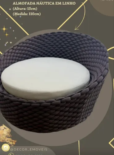 Ostra chaise sofa tricô enchimento almofada nautica