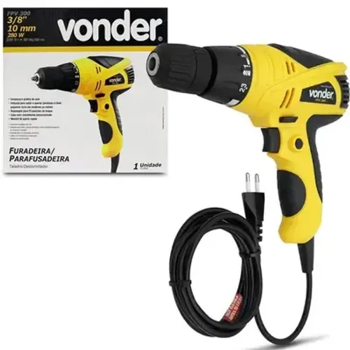 Parafusadeira furadeira Cabo eletrica 127v 280w Vonder