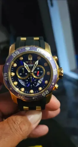 Invicta Relógio masculino 6983 Pro Diver Collection cronógrafo mostrador azul