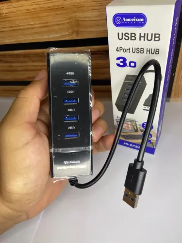 Hub Usb 3.0 Quatro Portas 5 Gbps Multifuncional Portátil 1 - Aoweixun