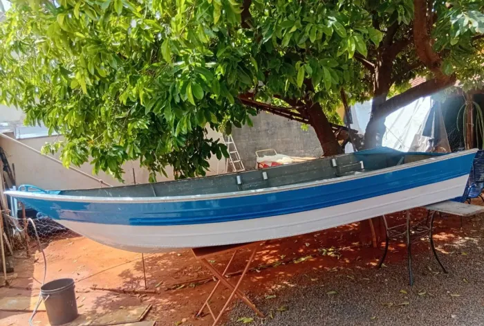 Barco de alumínio borda alta 4 mts