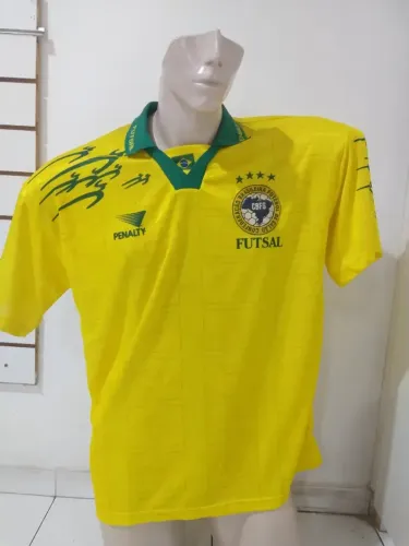 Camisa Brasil Antiga Futsal Penalty Original Da Época 1996