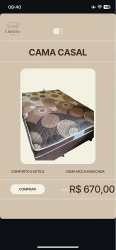 Cama Casal mola Ensacada