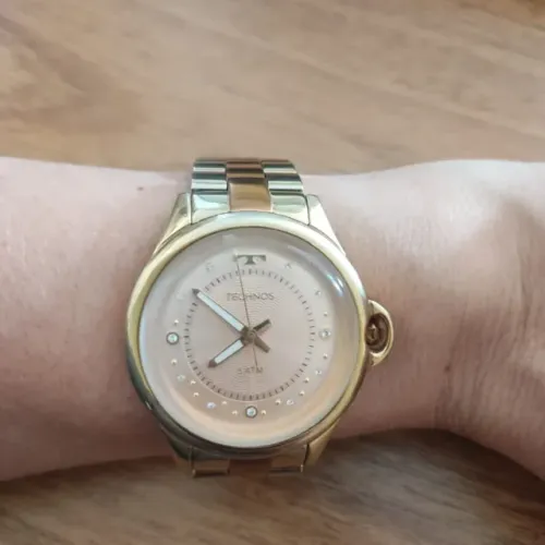 Relógio Technos Dourado e Rosé Feminino
