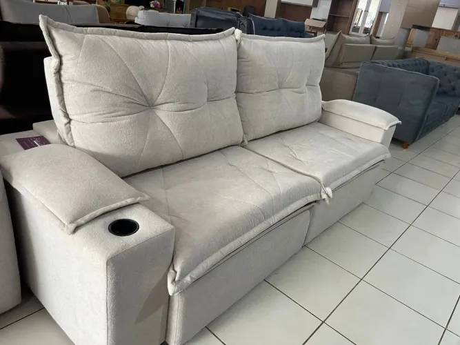 Sofá retratil e reclinável novo