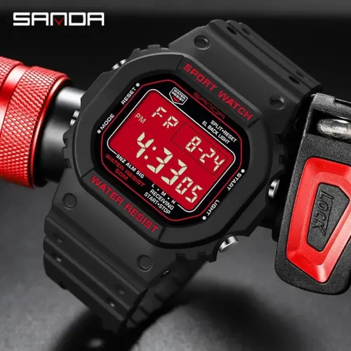 SANDA 329 - Relógio Digital Led, Multifunções.
