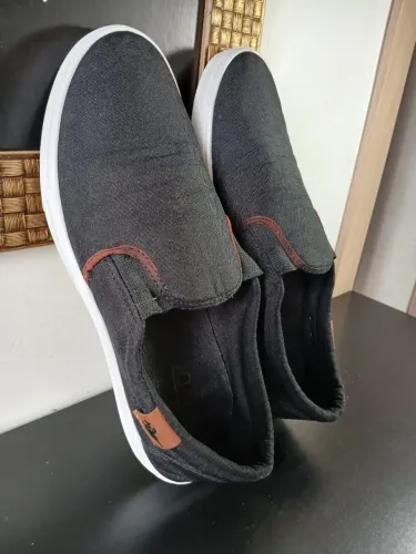 Sapatenis Masculino Polo Sem Cadarço Jeans