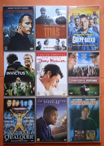 Dvd Coleção Especial 9 Filmes Tema Futebol Americano