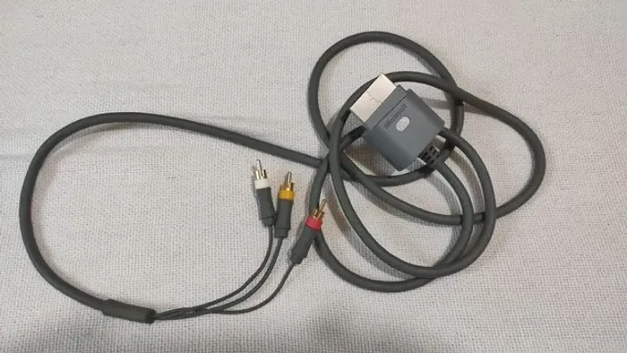 Cabo AV RCA Áudio & Vídeo Xbox 360 - Original Microsoft