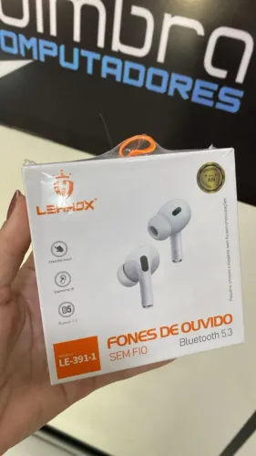 Fones De Ouvido Sem Fio Bluetooth 5.3 Lehmox Le-391-1 Potencia e conforto - Loja Coimbra