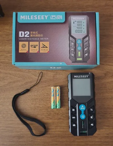 Trena digital a laser de alta precisão Mileseeey D2