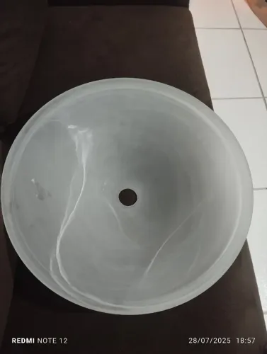 Cuba de Vidro Opalino para Banheiro