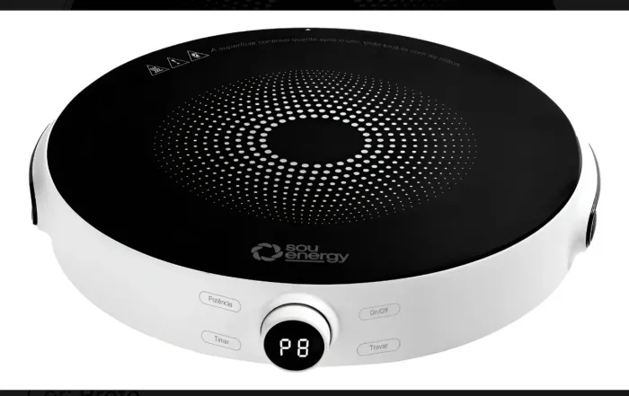 Cooktop Indução Portátil 1 Zona 2000w Bivolt