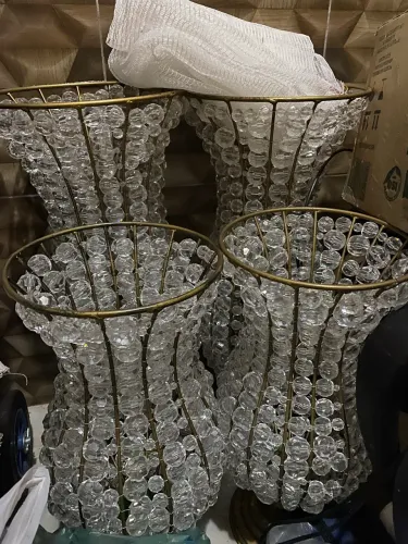 Kit c/ 4 vasos para decoração, casamento, comemorações em geral.