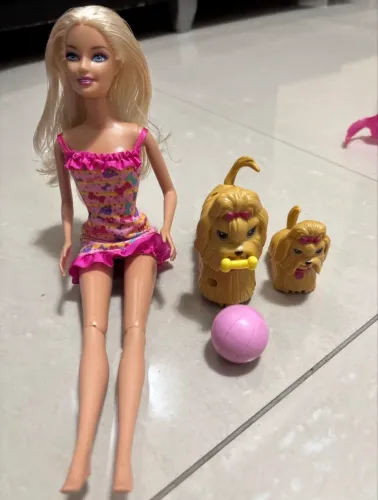 cachorros da barbie que andam+ boneca