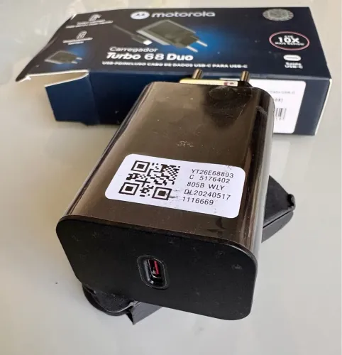 Carregador Motorola Turbo power 68w novo em Bauru