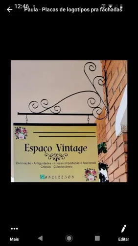 Placa de loja 