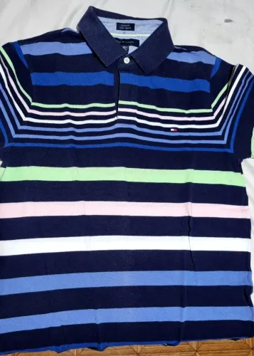 Camisa Polo Listrada Tommy Hilfiger