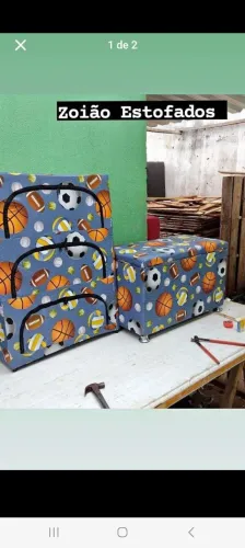 Sapateira e bau infantil Personalizadas com Tema Esportivo