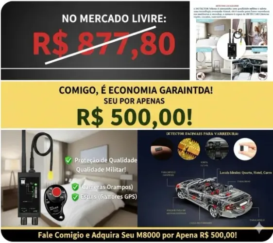 Detector Localizador Laser Rastreador Câmera Gps Vassourinha Preto