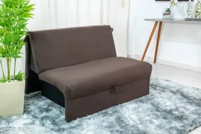 Sofá Cama 2 Lugares Malu  - Conforto e praticidade!  FRETE GRÁTIS 