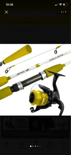 Vara de pesca duas partes 1,35m