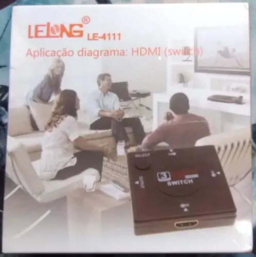 Switch HDMI 3 portas 1080P (Novo/Lacrado)