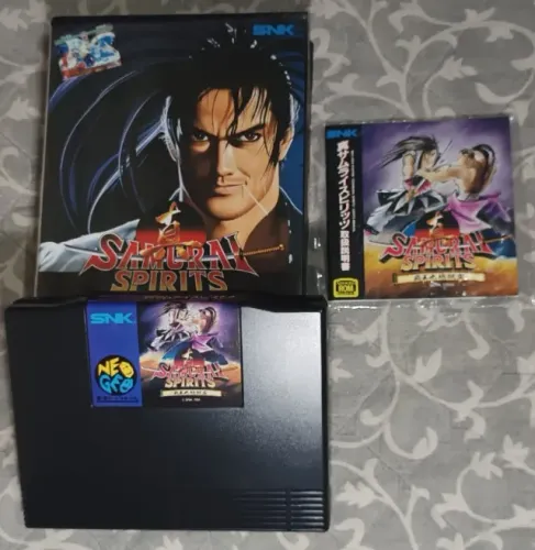 Jogo Samurai Spirits de Neo Geo Aes japonês.