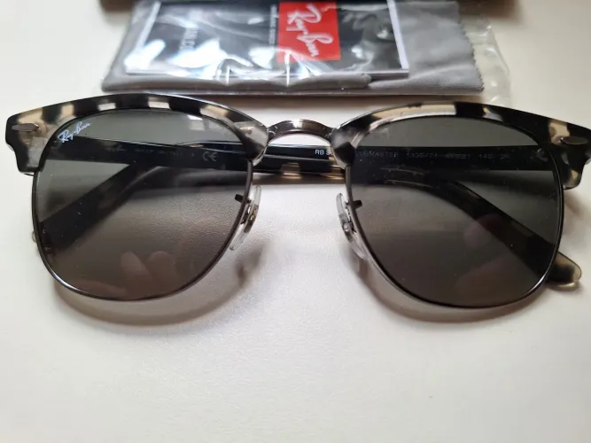 (NOVO/sem uso) Rayban Clubmaster Cinza Havana