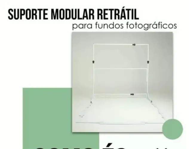 Suporte modular para fundo fotográfico