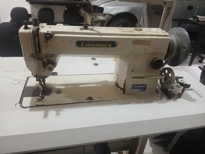 Maquina de costura industrial transporte triplo