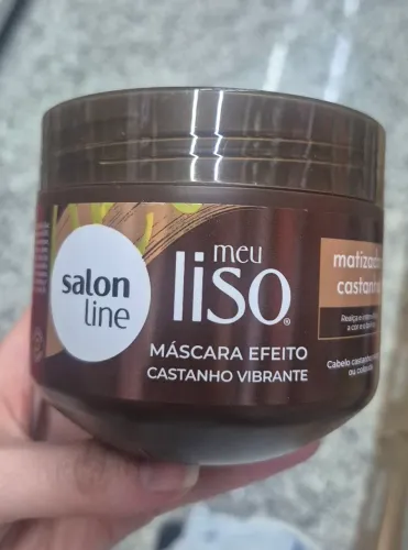 Máscara Matizadora Salon Line Meu Liso Efeito Castanho Vibrante